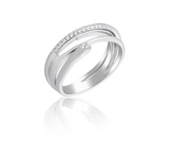 JVD Elegantní stříbrný prsten se zirkony SVLR0391XH2BI 60 mm