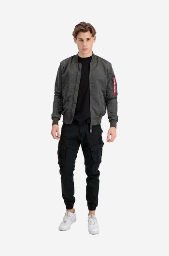 Oboustranná dětská bomber bunda Alpha Industries MA-1 LW AOP Rainbow Ref. 106109 136 pánská, šedá barva, přechodná