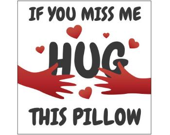 Plakát čtverec Ikea kompatibilní Hug this pillow