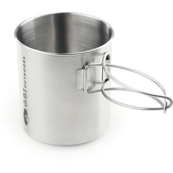 GSI GLACIER STAINLESS BOTTLE CUP LARGE Hrnek z nerezu, stříbrná, velikost UNI