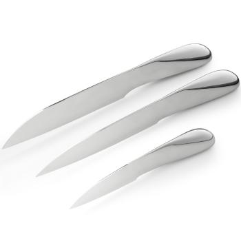 Design sada nožů SPACE Philippi 3 ks stříbrné
