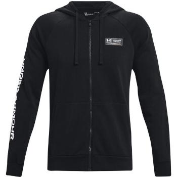 Under Armour RIVAL FLEECE CHROMA FZ HD Pánská mikina, černá, velikost XXL