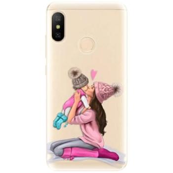 iSaprio Kissing Mom - Brunette and Girl pro Xiaomi Mi A2 Lite (kmbrugirl-TPU2-MiA2L)