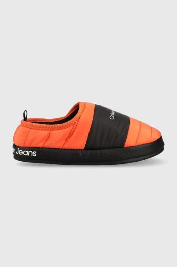 Pantofle Calvin Klein Jeans Home Slipper oranžová barva