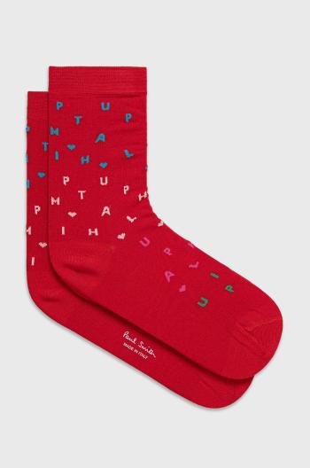Ponožky PS Paul Smith dámské, červená barva