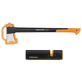 Fiskars Štípací sekera X21 a Ostřič Xsharp (1019333)