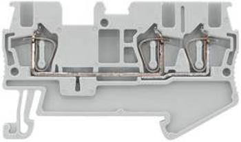 Průchodková svorka přípojka s pružinovým protitahem Siemens 8WH20030AE00, šedá, 50 ks