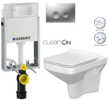 Geberit KOMBIFIX Basic tlačítko DELTA 21 MAT WC CERSANIT COMO + SEDÁTKO 110.100.00.1 21MA CO1