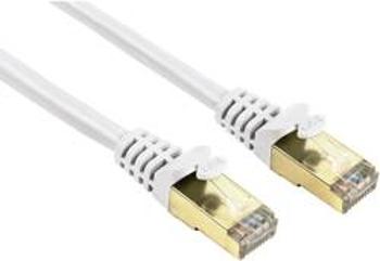 Síťový kabel RJ45 Hama 78410, CAT 5e, S/STP, 10.00 m, bílá