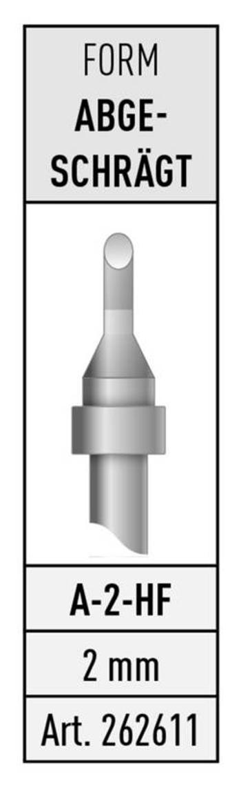 Zkosený pájecí hrot Stannol 262611 A-2-HF, 1 ks