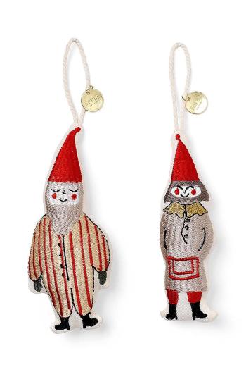 Sada svátečních dekorací ferm LIVING Elf Pair 2-pack