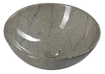 SAPHO DALMA keramické umyvadlo 42x16,5x42 cm, grigio MM113
