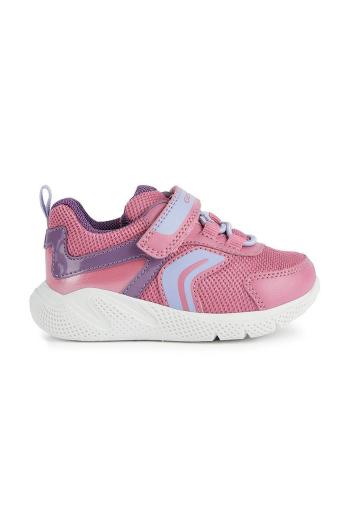 Dětské sneakers boty Geox růžová barva