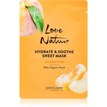 Oriflame Love Nature Peach hydratační plátýnková maska 24 ml