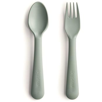 Mushie Fork and Spoon Set příbor Sage 2 ks