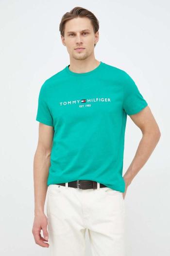 Bavlněné tričko Tommy Hilfiger s aplikací