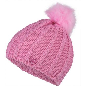Lewro PAJKA Dívčí pletená čepice, růžová, velikost 8-11