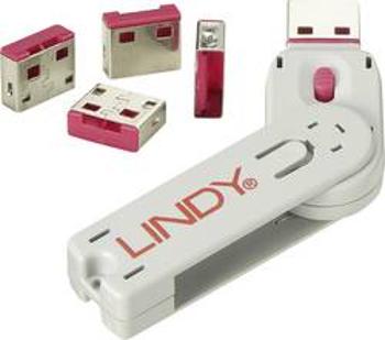 Zámek portu USB sada 4 ks LINDY N/A 40450