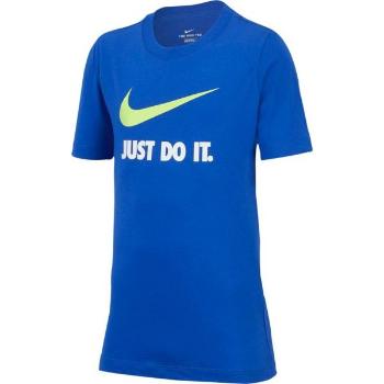 Nike NSW TEE JDI SWOOSH Chlapecké tričko, modrá, velikost XS