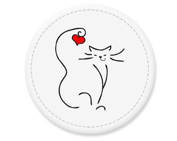 Placka magnet Love cat