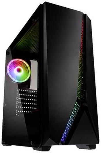 Herní pouzdro midi tower Kolink Quantum RGB, černá