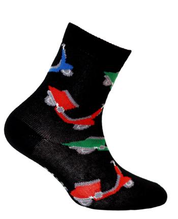 Chlapecké ponožky GATTA SKÚTRY černé Velikost: 27-29