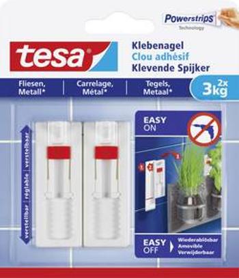 Tesa® lepicí hřebíky nastavitelný bílá 77764-00000-00 tesa Množství: 2 ks