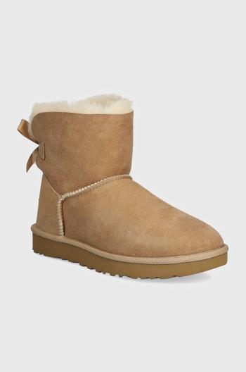 Semišové sněhule UGG Mini Bailey BoII béžová barva, 1016501-SAN