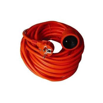 Solight Prodlužovací kabel, 1 zásuvka, oranžová, 30m (PS18)