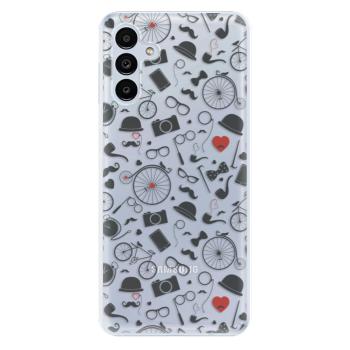 Odolné silikonové pouzdro iSaprio - Vintage Pattern 01 - black - Samsung Galaxy A13 5G