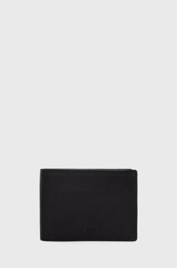 Kožená peněženka Joop! černá barva