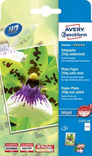 Fotopapír Avery-Zweckform Premium Inkjet C2552-50, 10 x 15, 250 g/m², 50 listů