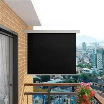 Balkonová zástěna multifunkční 150 x 200 cm černá (143714)