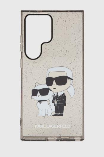 Obal na telefon Karl Lagerfeld Samsyng Galaxy S24 Ultra S928 černá barva, KLHCS24LHNKCTGK