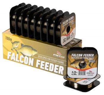 Falcon vlasec feeder tmavě hnědá 100 m-průměr 0,22 mm / nosnost 4,85 kg