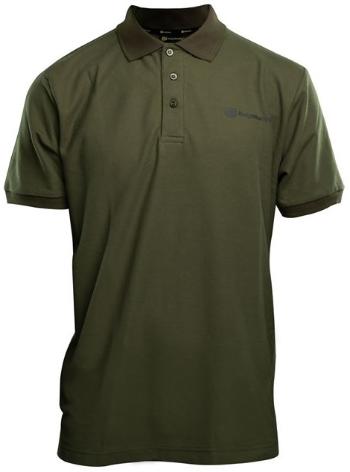 Ridgemonkey tričko apearel dropback polo shirt green - s