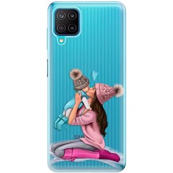 iSaprio Kissing Mom - Brunette and Boy pro Samsung Galaxy M12 (kmbruboy-TPU3-M12)
