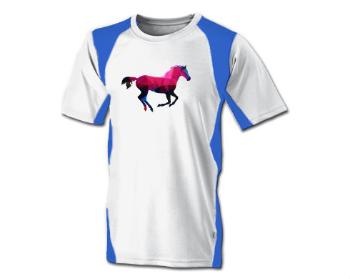 Funkční tričko pánské Kůň z polygonů