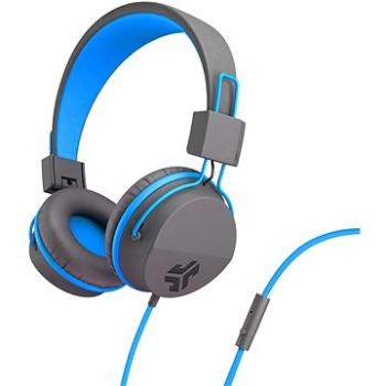 JLAB JBuddies Studio Over-Ear Folding Kids Headphones Grey/Blue (IEUHJKSTUDIORGRYBLU6)