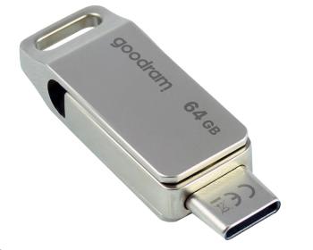 GOODRAM Flash Disk 64GB ODA3, USB 3.2, stříbrná