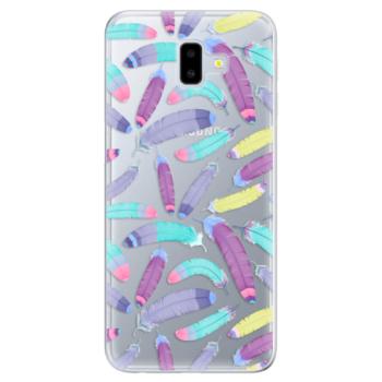 Odolné silikonové pouzdro iSaprio - Feather Pattern 01 - Samsung Galaxy J6+