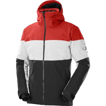 Salomon SLALOM JACKET M Pánská lyžařská bunda, černá, velikost