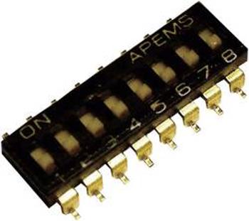 DIP spínač APEM IKH0603000, 300 V/DC, SMD, 6pól.