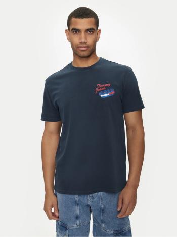 Tommy Jeans pánské modré tričko  - XL (C1G)