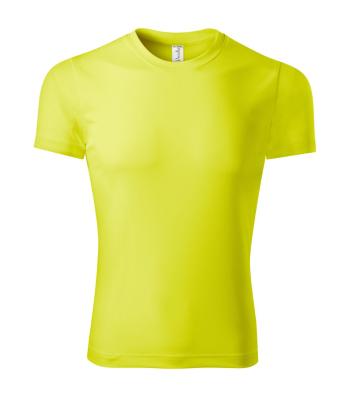 MALFINI Tričko Pixel - Neonově žlutá | XXL