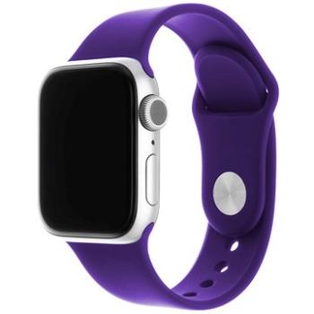 FIXED Silicone Strap SET pro Apple Watch 38/40/41 mm tmavě fialový (FIXSST-436-DRPU)