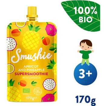 SALVEST Smushie BIO Ovocné smoothie s meruňkou, ananasem a lněnými semínky (170 g) (4740073075234)