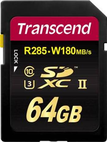 Paměťová karta SDXC, 64 GB, Transcend Premium 700S TS64GSDC700S, Class 10, UHS-II, UHS-Class 3, v90 Video Speed Class