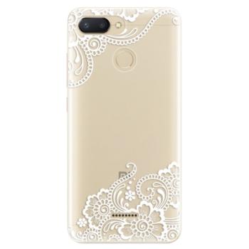 Odolné silikonové pouzdro iSaprio - White Lace 02 - Xiaomi Redmi 6