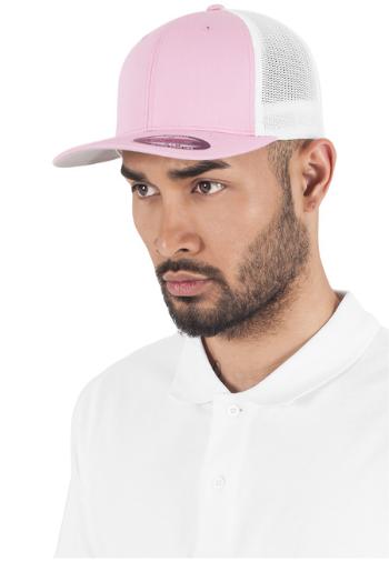 Urban Classics Flexfit Mesh Trucker 2-Tone pink/wht - L/XL